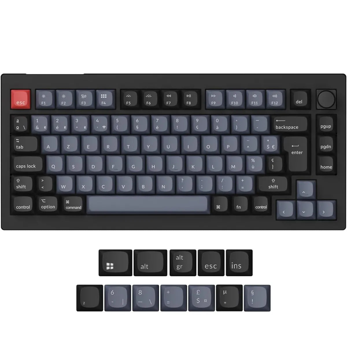 Keychron V1 Max Wireless Knob AZERTY 75%